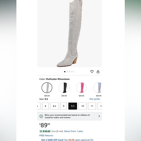 Rhinestone cowboy boots - Picture 4 of 4